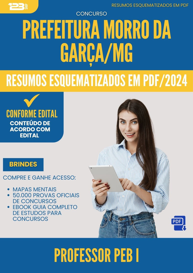 Resumos Esquematizados para Concurso Professor Peb I Morro Da da Prefeitura Garca Mg 2025 - Conteúdo de Acordo com Edital