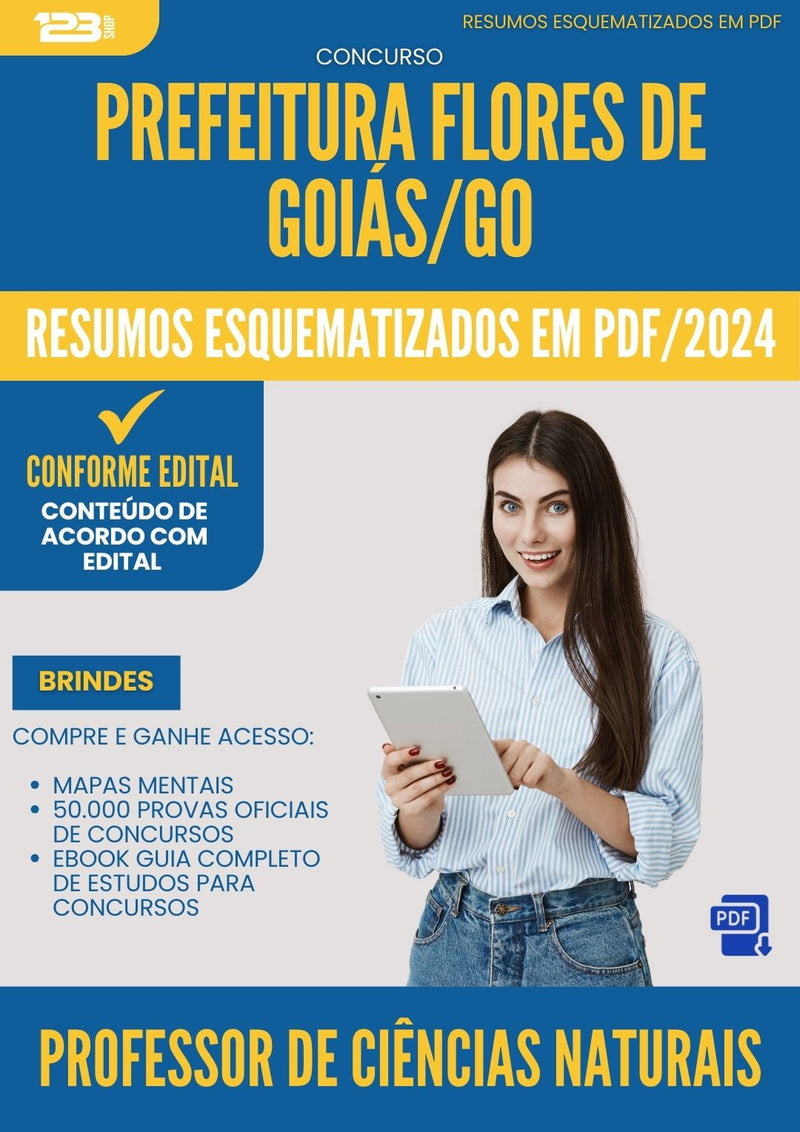 Resumos Esquematizados para Concurso Professor De Ciencias Naturais da Prefeitura Flores De Goias Go 2025 - Conteúdo de Acordo com Edital