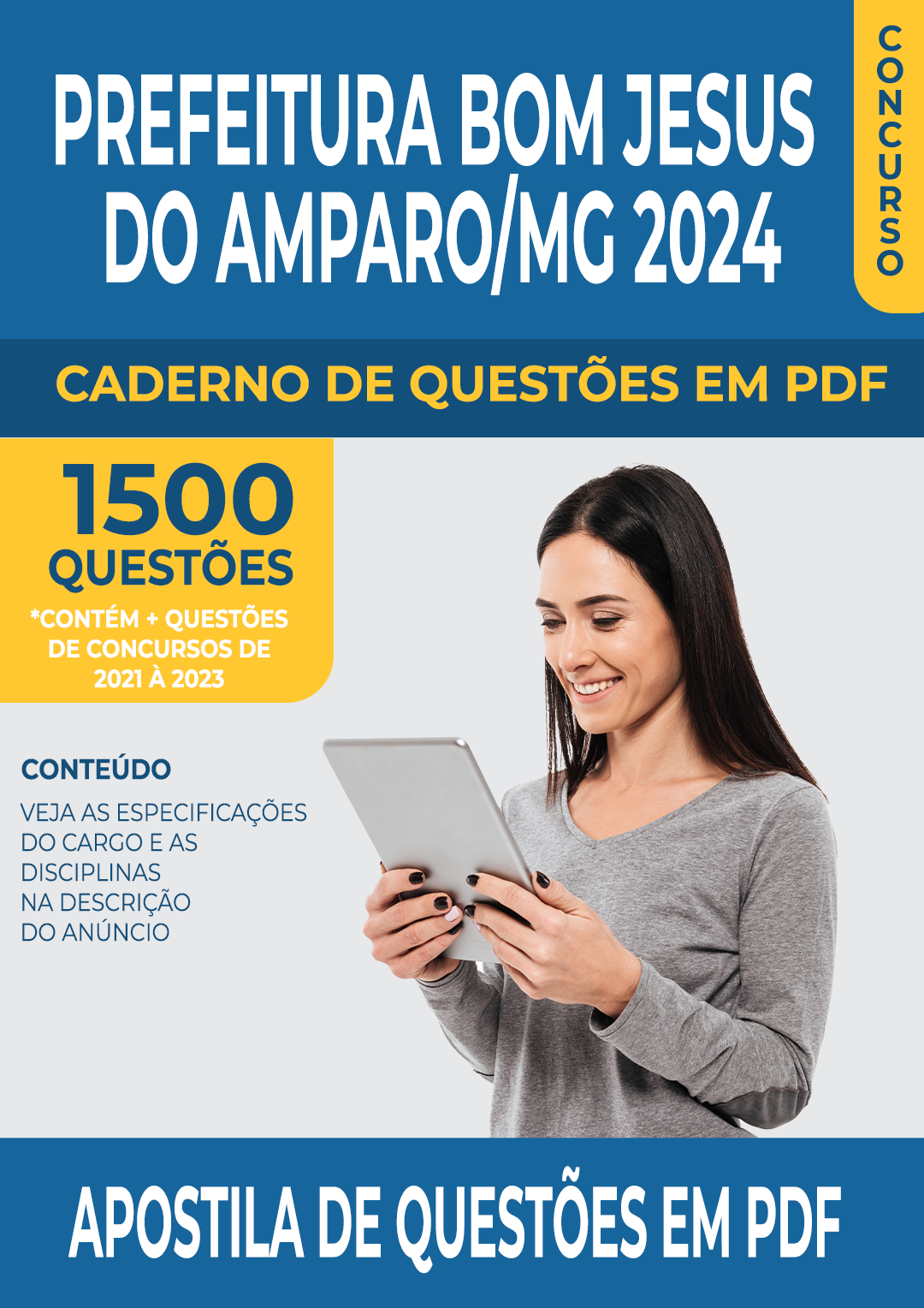 Apostila de Questões para Concurso da Prefeitura Bom Jesus do Amparo/M Apostila de Questões para Concurso da Prefeitura Bom Jesus do Amparo/M