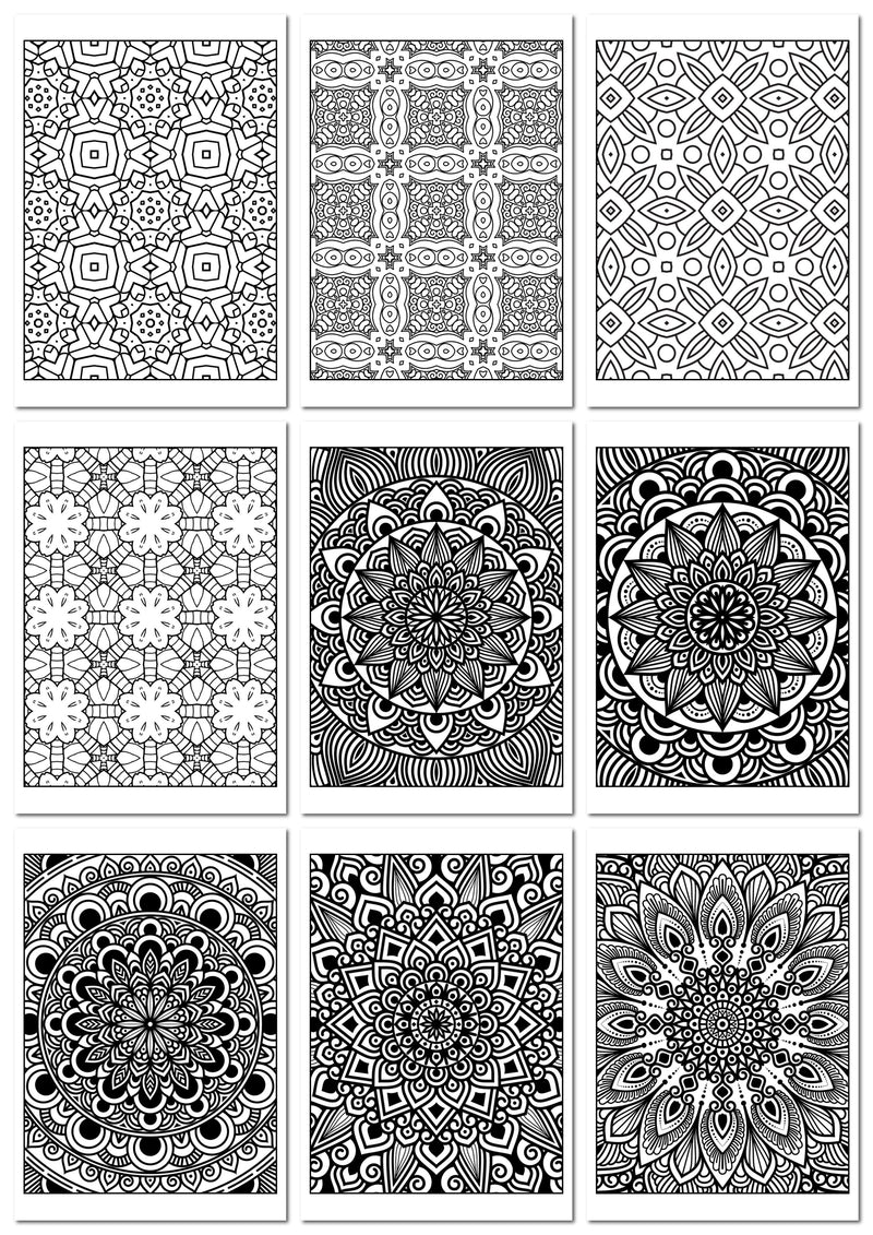 Livro de Colorir para Imprimir de Mandalas - 50 Imagens em Formato PDF - Acesso Imediato