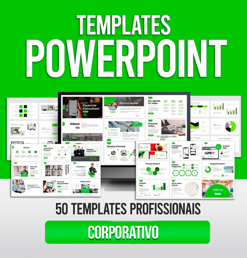 50 Templates Powerpoint do Segmento Corporativo e Empresas
