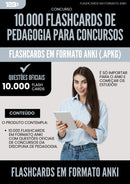 10.000 Flashcards de Pedagogia para Concursos - Questões Oficiais de Concursos