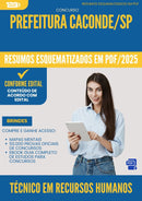 Resumos Esquematizados para Concurso Tecnico Em Recursos Humanos da Prefeitura Caconde Sp 2025 - Conteúdo de Acordo com Edital