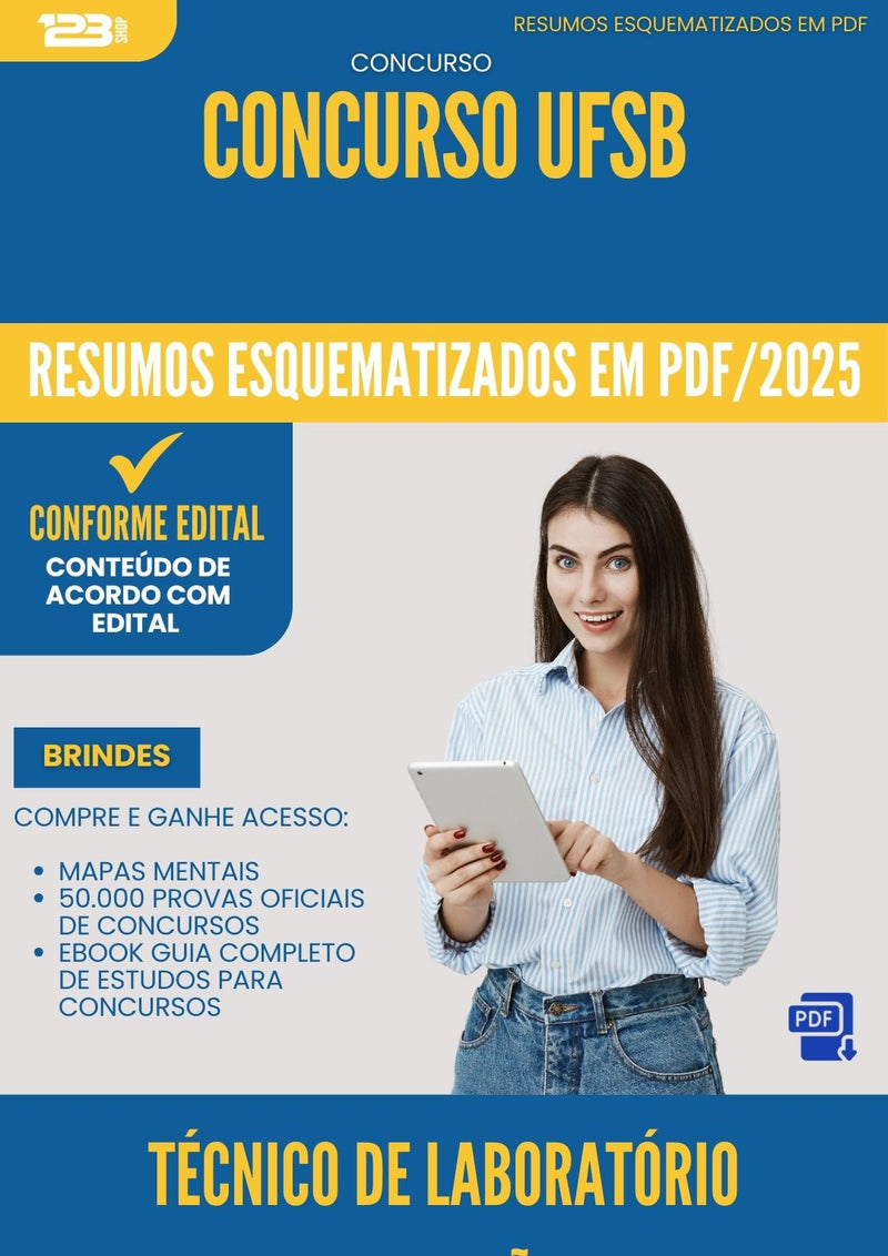 Resumos Esquematizados para Concurso Apostila Tecnico De Laboratorio Edificacoes Ufsb 2025 - Conteúdo de Acordo com Edital