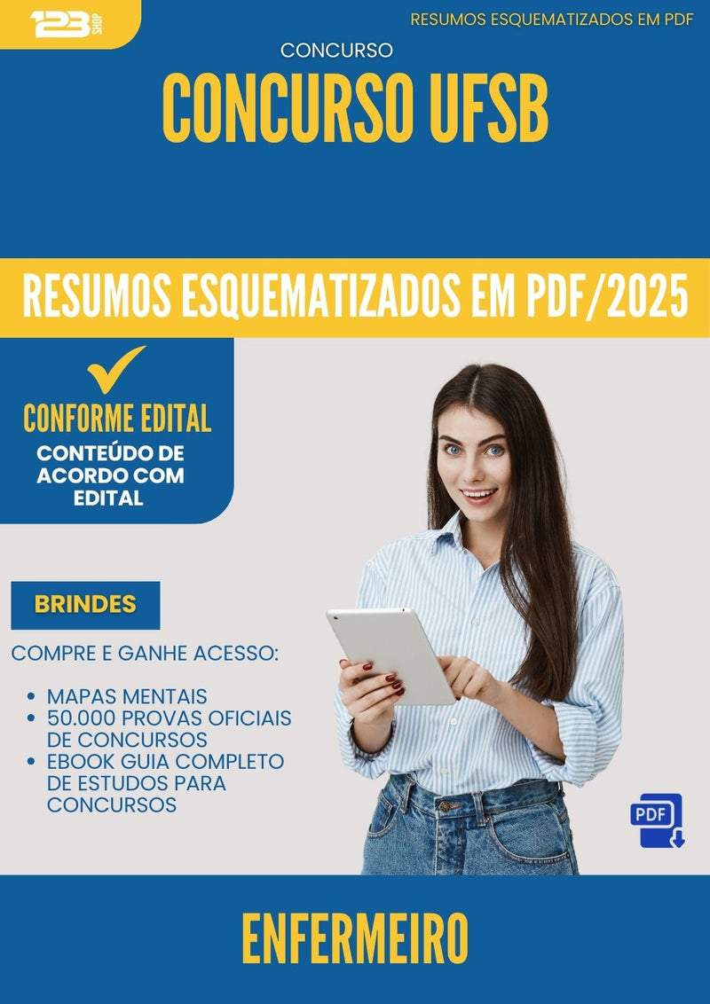 Resumos Esquematizados para Concurso Apostila Enfermeiro Ufsb 2025 - Conteúdo de Acordo com Edital