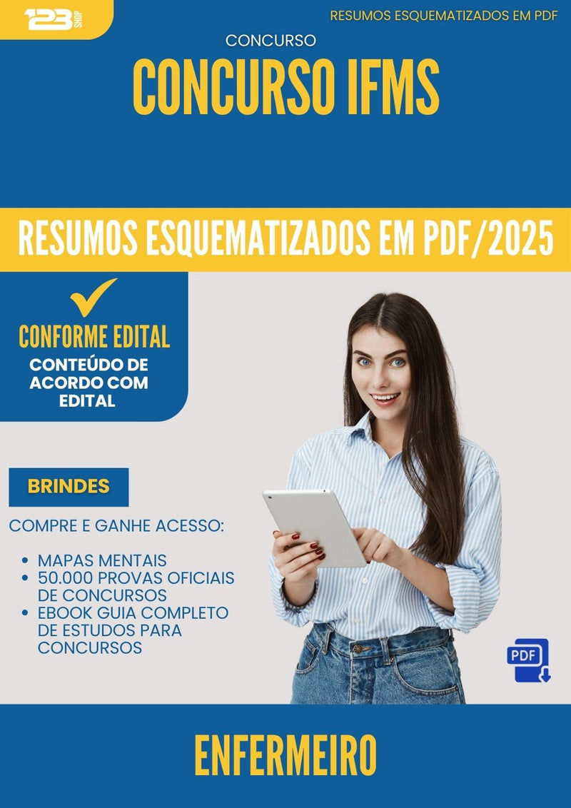 Resumos Esquematizados para Concurso Apostila Enfermeiro Ifms 2025 - Conteúdo de Acordo com Edital