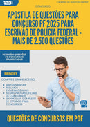 Caderno de Questões para Concurso Pf 2025 para  Escrivão de Polícia Federal - Mais de 2.500 Questões