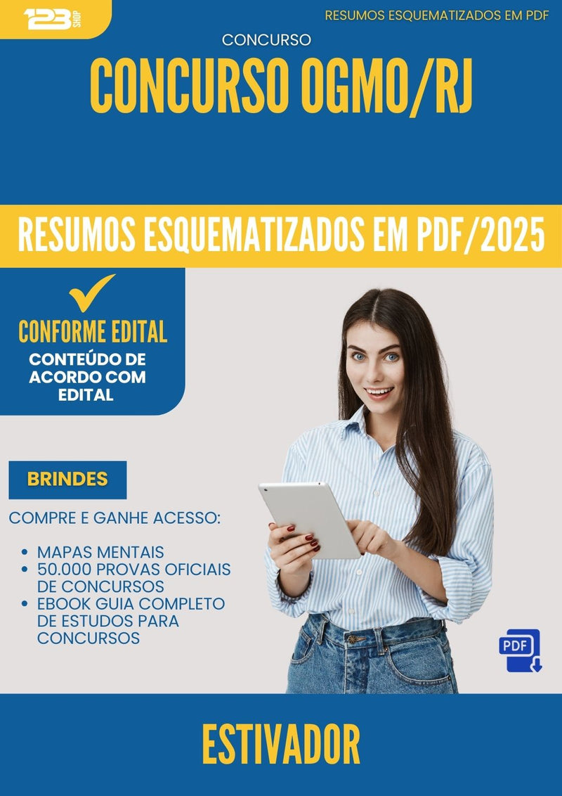 Resumos Esquematizados para Concurso Apostila Estivador Ogmo Rj 2025 - Conteúdo de Acordo com Edital