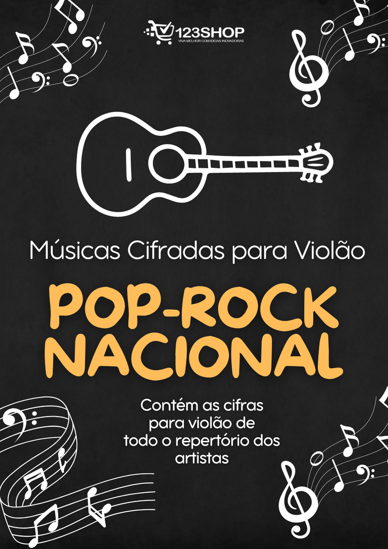 Ebook de Cifras para Violão de Pop Rock Nacional - Volume 4 | loja123shop