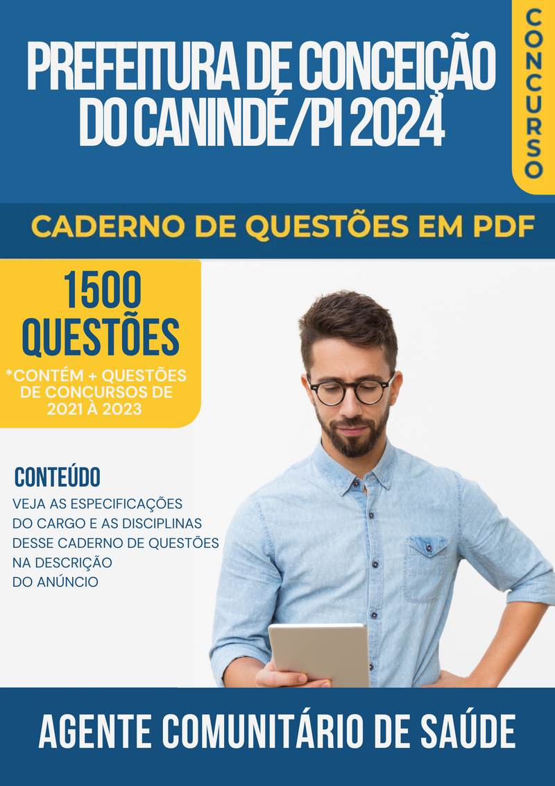 Apostila de Questões para Prefeitura de Conceição do Canindé/PI 2024 Agente Comunitário De Saúde - Mais de 1.500 Questões Gabaritadas | loja123shop