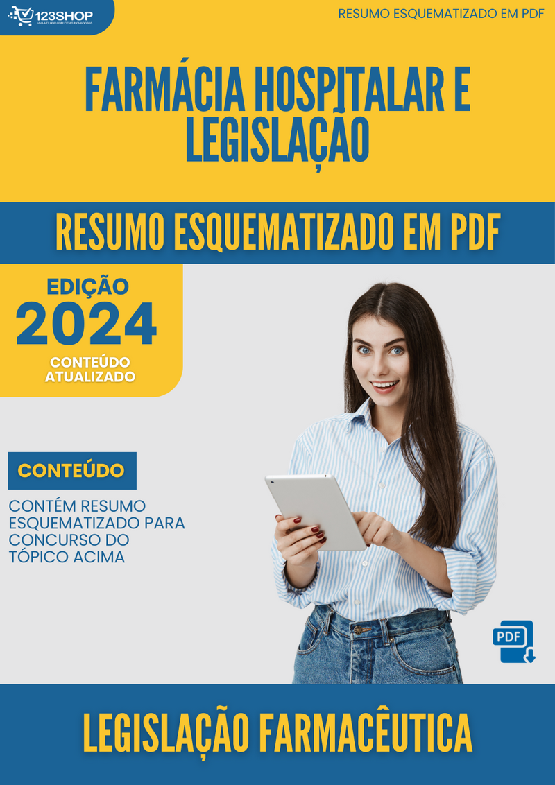 Resumo Esquematizado de Legislação Farmacêutica Sobre Farmácia Hospitalar E Legislação para Concursos | loja123shop
