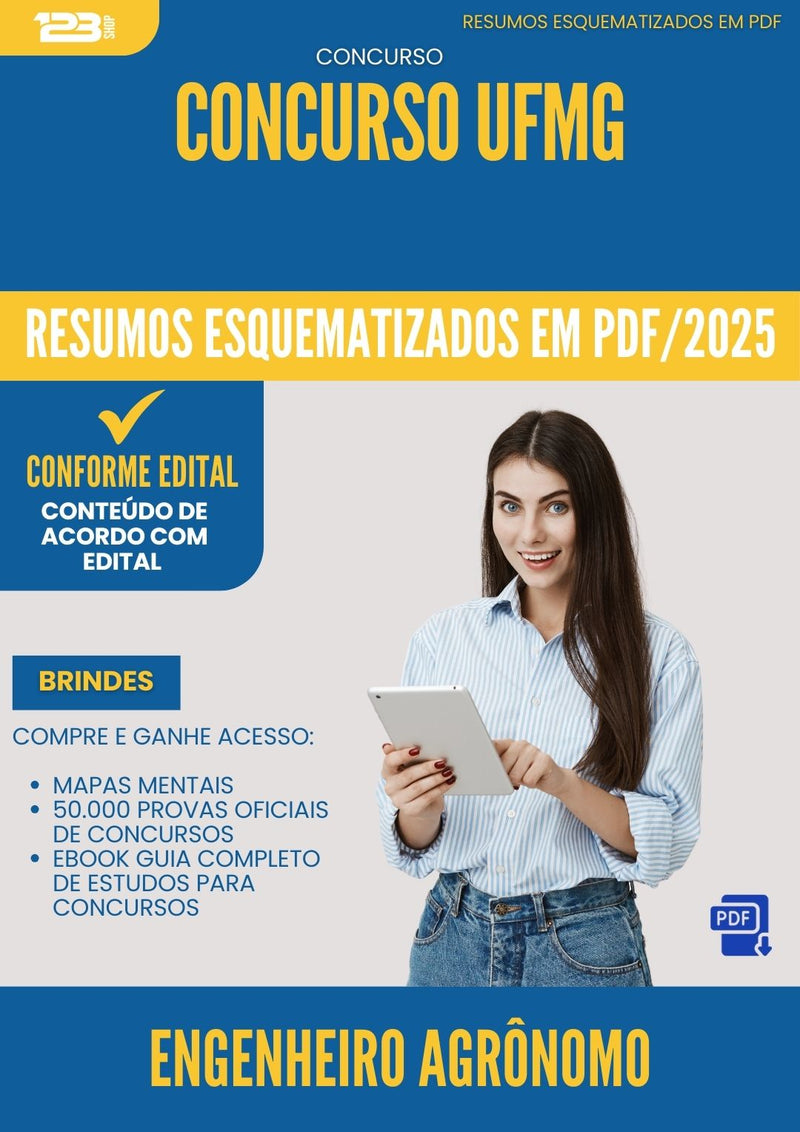 Resumos Esquematizados para Concurso Engenheiro Agronomo Ufmg 2025 - Conteúdo de Acordo com Edital