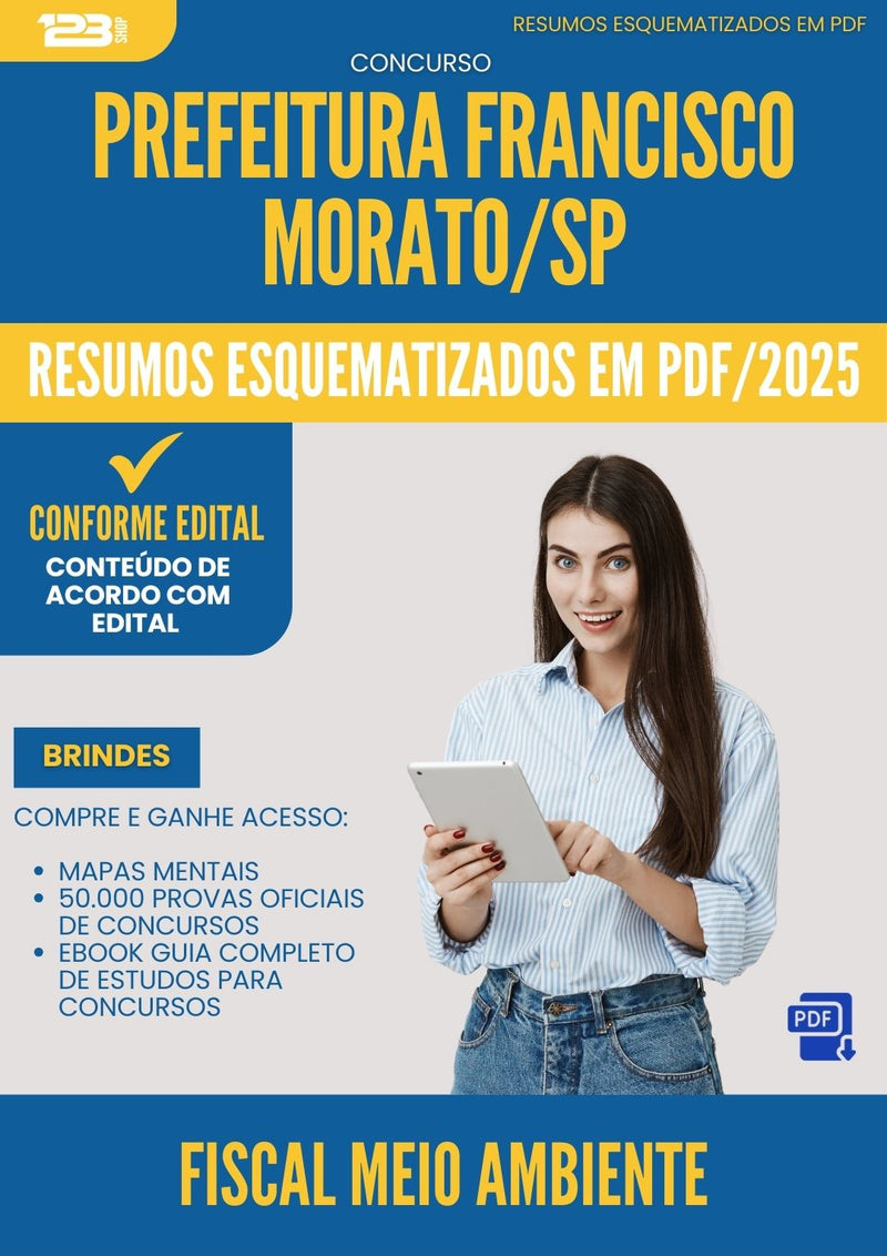 Resumos Esquematizados para Concurso Fiscal Meio Ambiente da Prefeitura Francisco Morato Sp 2025 - Conteúdo de Acordo com Edital