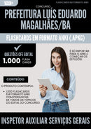 Flashcards para Concurso Inspetor Auxiliar Servicos Gerais da Prefeitura Luis Eduardo Magalhaes Ba 2025 - 1.000 Flashcards de Acordo com Edital