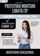 Flashcards para Concurso Orientador Educacional Monteiro da Prefeitura Lobato Sp 2025 - 1.000 Flashcards de Acordo com Edital