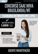 Flashcards para Concurso Agente Manutencao Saae Nova da Prefeitura Brasilandia Mt 2025 - 1.000 Flashcards de Acordo com Edital