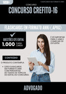 Flashcards para Concurso Advogado Crefito 16 2025 - 1.000 Flashcards de Acordo com Edital