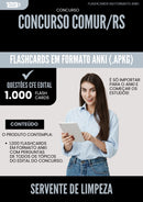 Flashcards para Concurso Servente De Limpeza Comur Rs 2025 - 1.000 Flashcards de Acordo com Edital