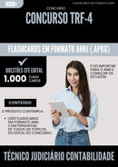 Flashcards para Concurso Tecnico Judiciario Contabilidade Trf 4 2025 - 1.000 Flashcards de Acordo com Edital