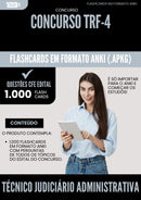 Flashcards para Concurso Tecnico Judiciario Administrativa Trf 4 2025 - 1.000 Flashcards de Acordo com Edital