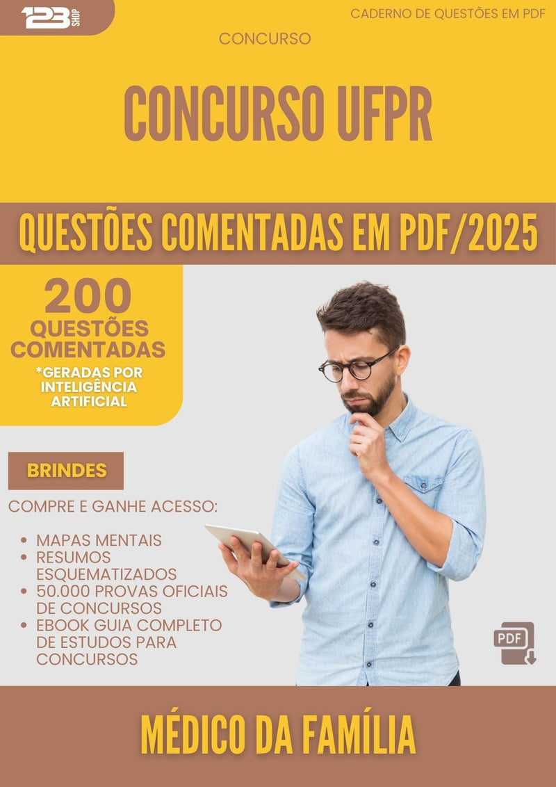 200 Questões Comentadas para Concurso Medico Da Familia Ufpr 2025 - 200 Questões