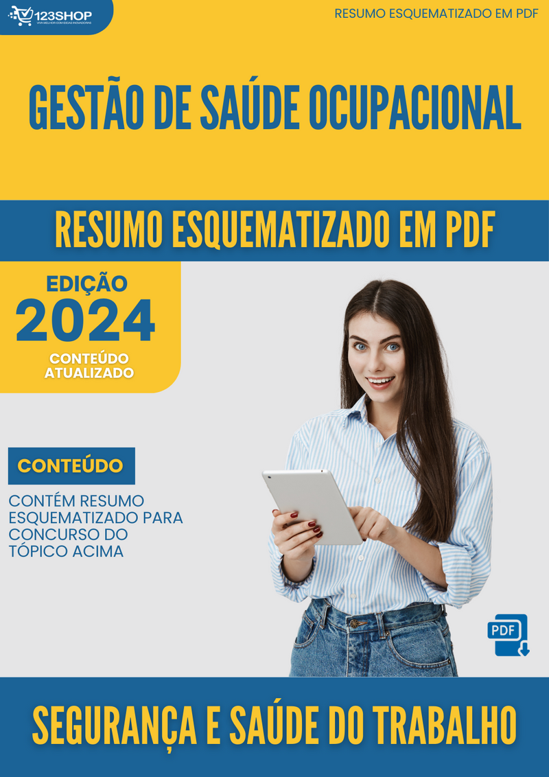 Resumo Esquematizado de Segurança E Saúde Do Trabalho Sobre Gestão De Saúde Ocupacional para Concursos | loja123shop