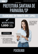 Flashcards para Concurso Psicologo Santana De da Prefeitura Parnaiba Sp 2025 - 1.000 Flashcards de Acordo com Edital
