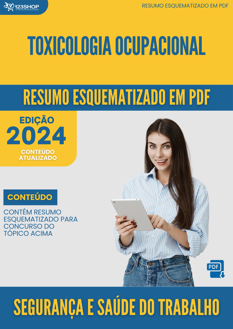 Resumo Esquematizado de Segurança E Saúde Do Trabalho Sobre Toxicologia Ocupacional para Concursos | loja123shop