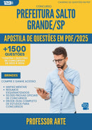 Apostila de Questões para Concurso Professor De Arte da Prefeitura Salto Grande Sp 2025 - Mais de 1.500 Questões