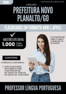 Flashcards para Concurso Professor Lingua Portuguesa da Prefeitura Novo Planalto Go 2025 - 1.000 Flashcards de Acordo com Edital