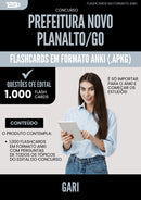 Flashcards para Concurso Gari da Prefeitura Novo Planalto Go 2025 - 1.000 Flashcards de Acordo com Edital