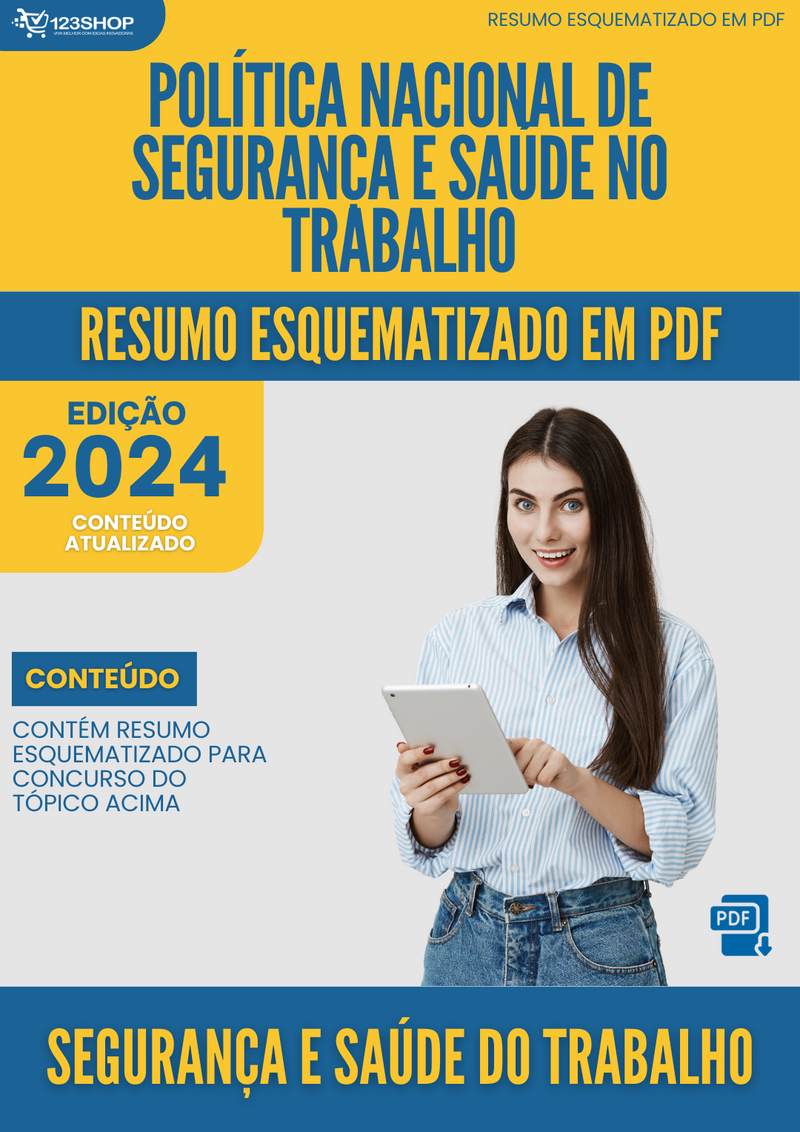 Resumo Esquematizado de Segurança E Saúde Do Trabalho Sobre Política Nacional De Segurança E Saúde No Trabalho para Concursos | loja123shop