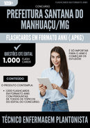Flashcards para Concurso Tecnico Enfermagem Plantonista Santana Do da Prefeitura Manhuacu Mg 2025 - 1.000 Flashcards de Acordo com Edital