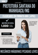 Flashcards para Concurso Mecanico Maquinas Pesadas Leves Santana Do da Prefeitura Manhuacu Mg 2025 - 1.000 Flashcards de Acordo com Edital