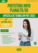 Apostila Teórica para Concurso Gari da Prefeitura Novo Planalto Go 2025 - Conteúdo de Acordo com Edital