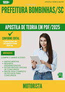 Apostila Teórica para Concurso Motorista da Prefeitura Bombinhas Sc 2025 - Conteúdo de Acordo com Edital