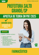 Apostila Teórica para Concurso Farmaceutico da Prefeitura Salto Grande Sp 2025 - Conteúdo de Acordo com Edital