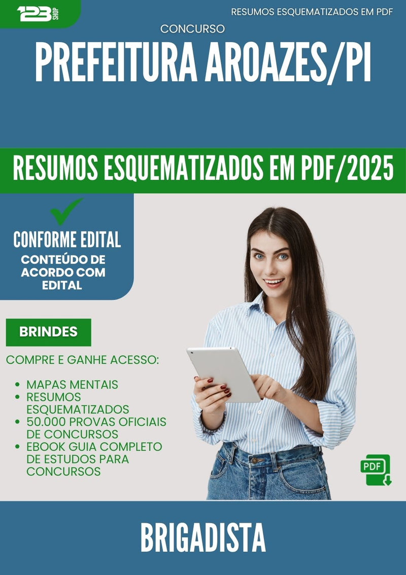 Resumos Esquematizados para Concurso Brigadista da Prefeitura Aroazes Pi 2025 - Conteúdo de Acordo com Edital