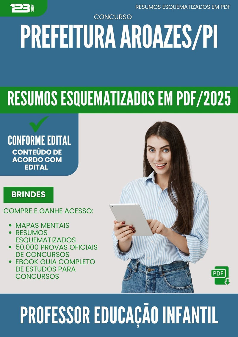 Resumos Esquematizados para Concurso Professor De Educacao Infantil da Prefeitura Aroazes Pi 2025 - Conteúdo de Acordo com Edital
