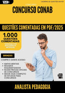 1000 Questões Comentadas para Concurso Analista Pedagogia Conab 2025 - 1000 Questões