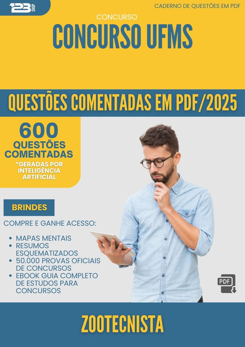 600 Questões Comentadas para Concurso Zootecnista Ufms 2025 - 600 Questões