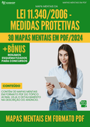 Mapas Mentais da Lei 11.340/2006 - Medidas Protetivas | loja123shop