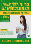 Mapas Mentais da Lei 9.433/1997 - Política Nac. Recursos Hídricos | loja123shop