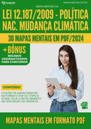 Mapas Mentais da Lei 12.187/2009 - Política Nac. Mudança Climática | loja123shop