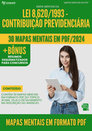 Mapas Mentais da Lei 8.620/1993 - Contribuição Previdenciária | loja123shop