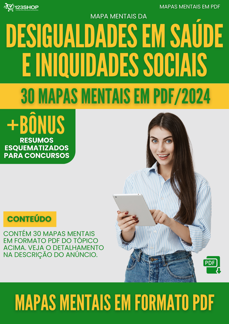 Mapas Mentais de Desigualdades Em Saúde E Iniquidades Sociais | loja123shop