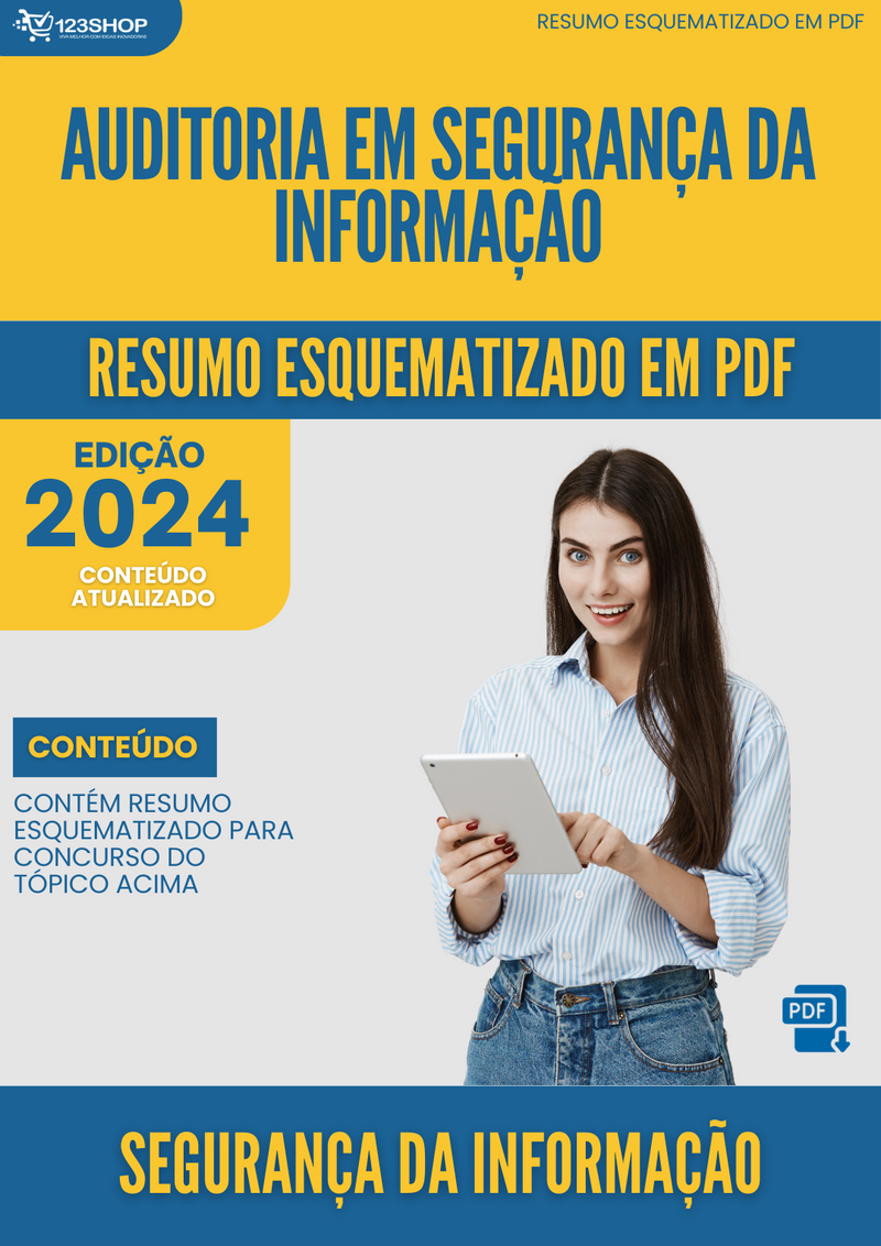 Resumo Esquematizado de Segurança Da Informação Sobre Auditoria Em Segurança Da Informação para Concursos | loja123shop