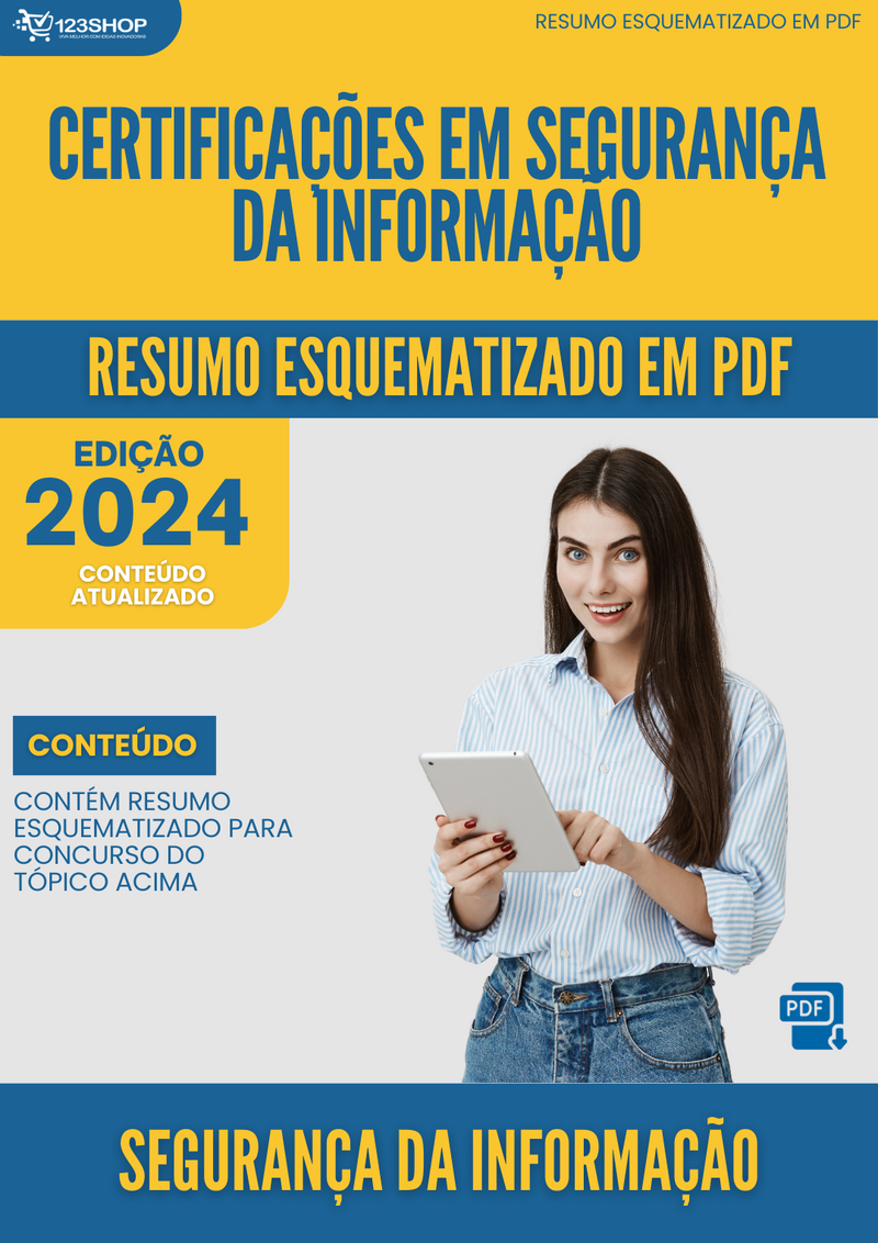 Resumo Esquematizado de Segurança Da Informação Sobre Certificações Em Segurança Da Informação para Concursos | loja123shop