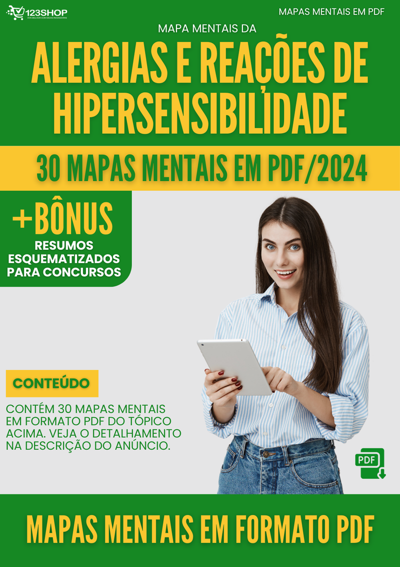 Mapas Mentais de Alergias E Reações De Hipersensibilidade | loja123shop