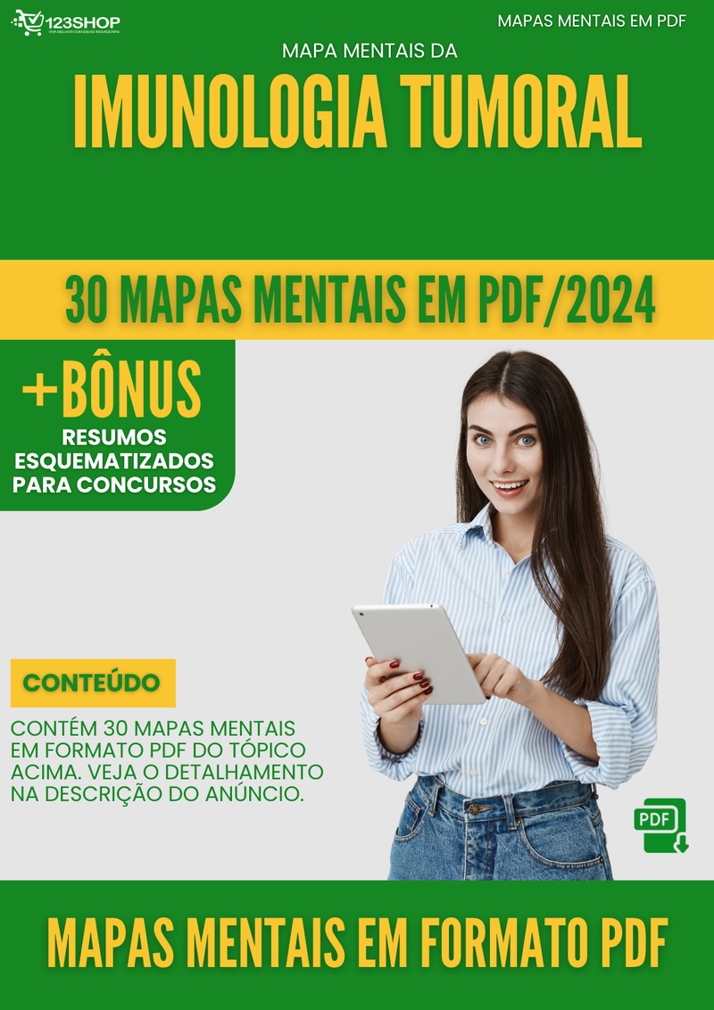 Mapas Mentais de Imunologia Tumoral | loja123shop